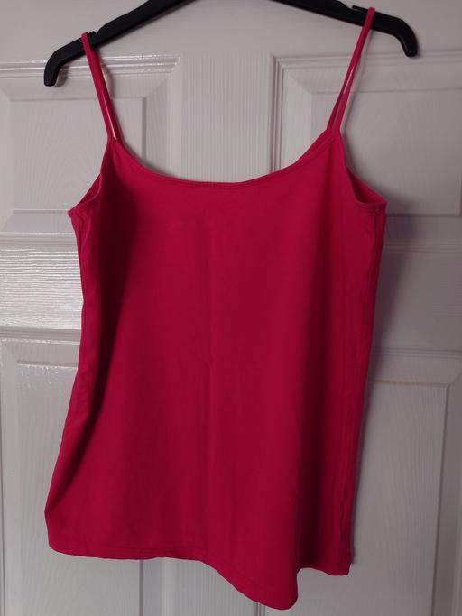  — Women's pink strap top size 18