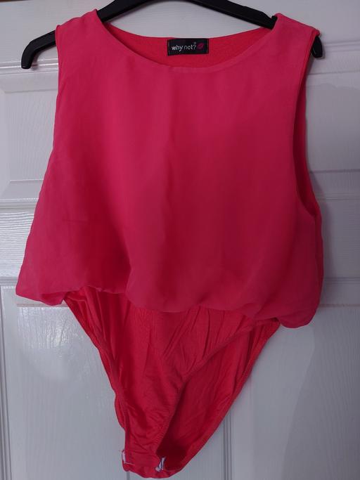  — Women's pink bodysuit size 16