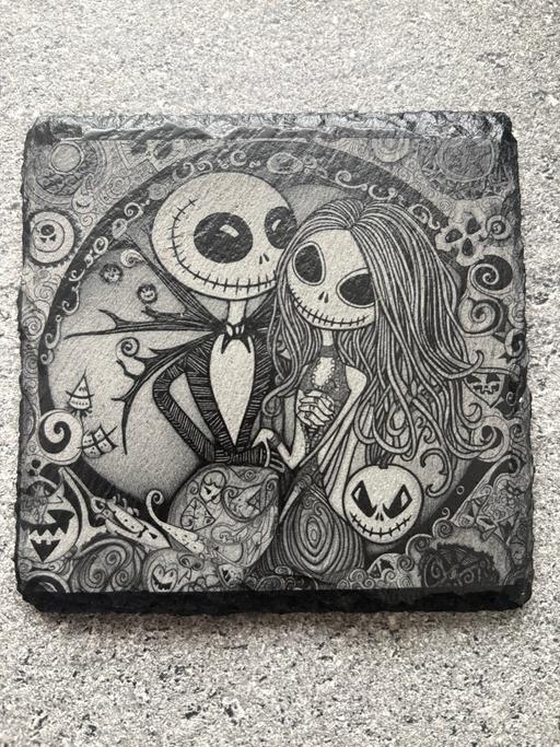  — Laser engraved slate coasters