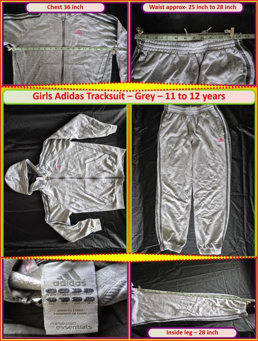  — Girls Adidas Tracksuit Hoodie (11/12years)