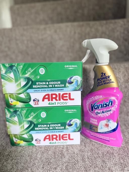  — Ariel pods and Oxi vanish