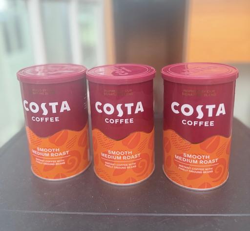  — 3 x Costa instant coffee smooth medium roast