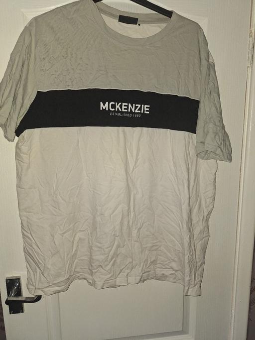  — grey and white mckenzie mens tshirt