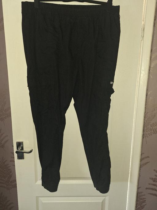  — Weekend Offender black cargo trousers