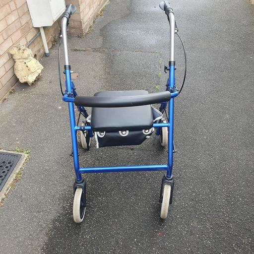  — Roma blue mobility rollator & Zimmer Frame.