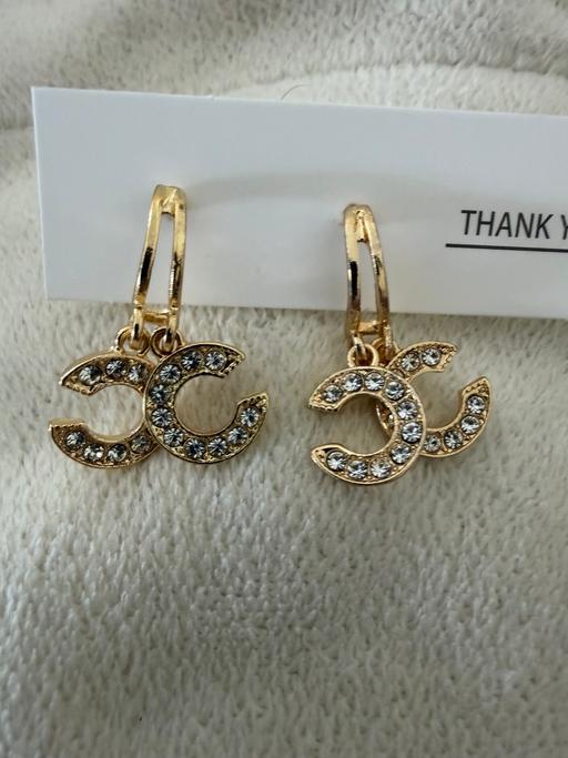  — Double C designer style earrings
