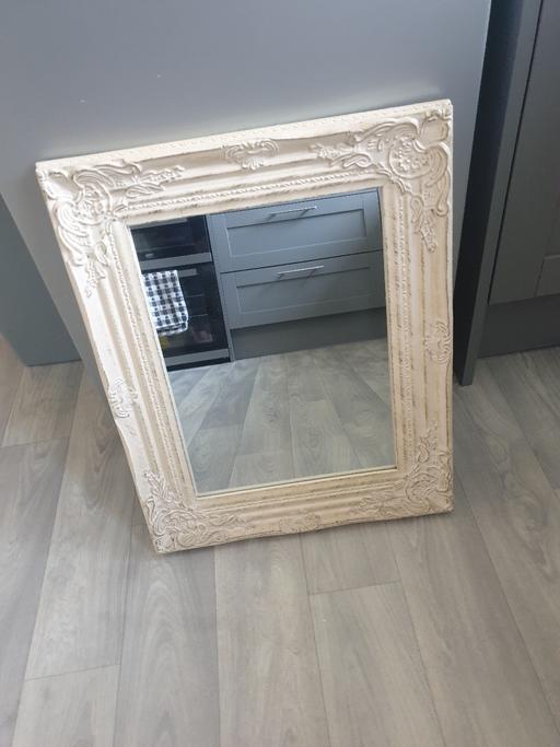 — Shabby chic cream mirror