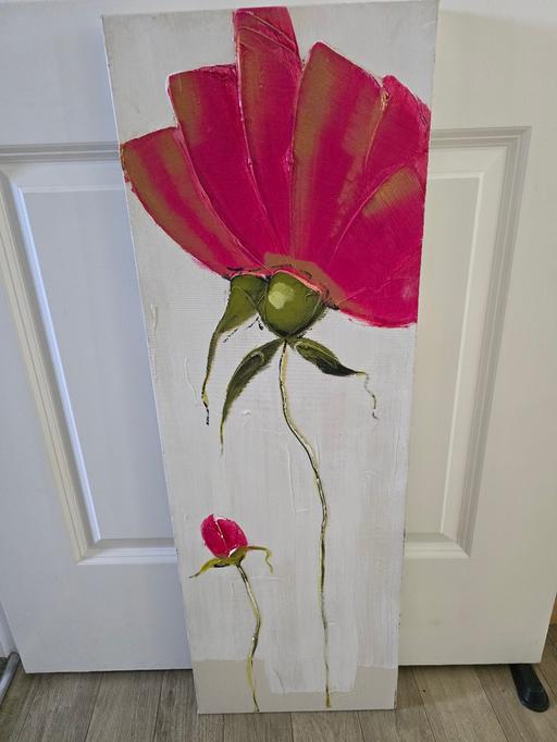  — Tall flower canvas