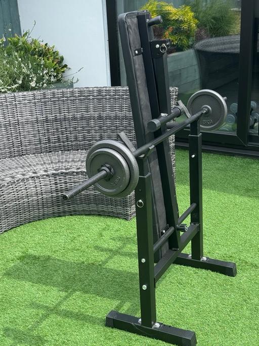  — Bench press and dumbbells