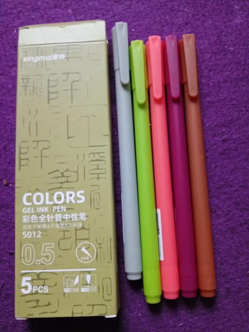  — new box of 5 GEL INK PENS
