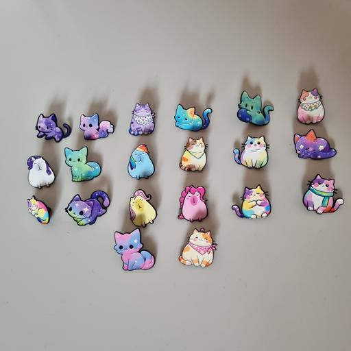  — Cute Rainbow Cat Enamel Pin Badges  – £1 Each
