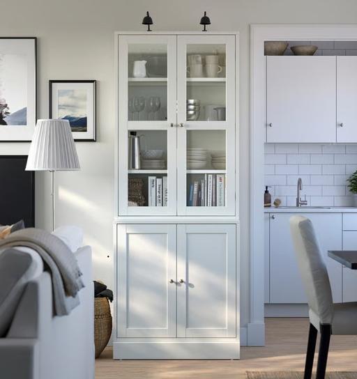  — IKEA TV cabinet with glass cabinet