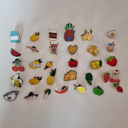  — Food & Drink Enamel Pin Badges – £1 each