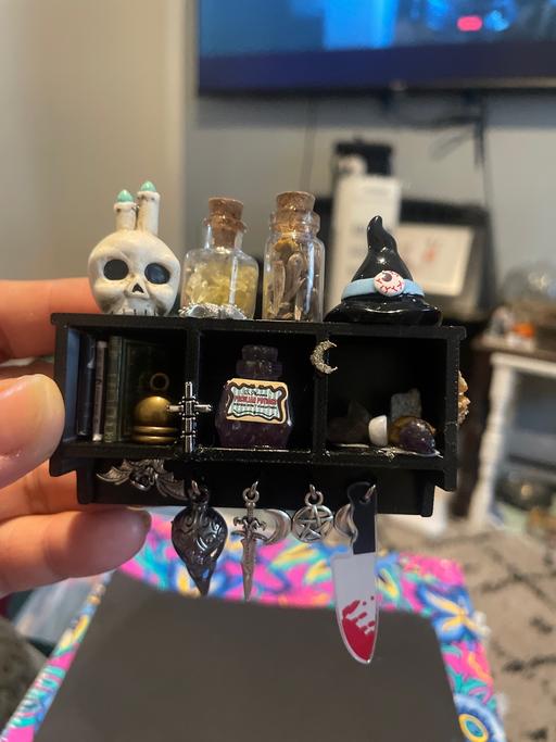 — Miniature Witch’s trinket cabinet, home decor