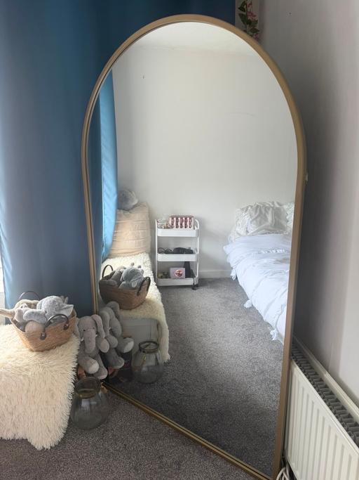  — Gold metal arch mirror