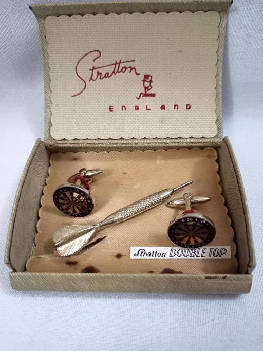  — VINTAGE STRATTON 'DOUBLE TOP' CUFFLINKS.