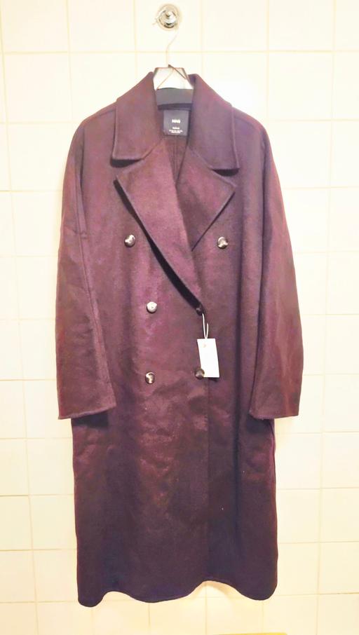  — Mango Mmg Handmade Oversized Wool Coat New