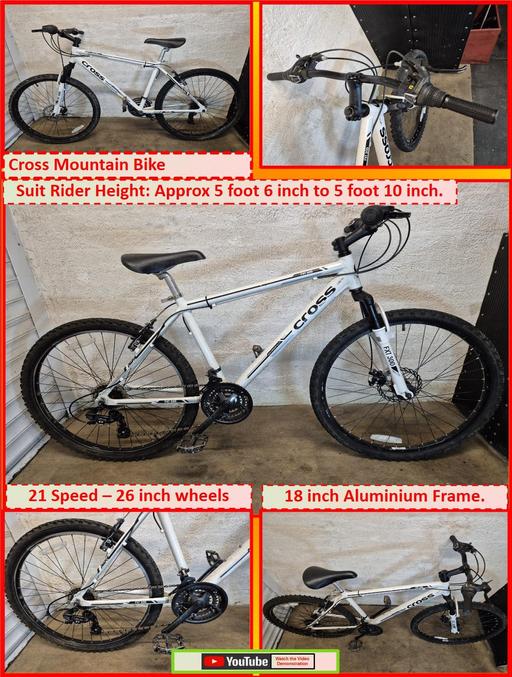  — Cross Mountain Bike - 26 inch wheels.