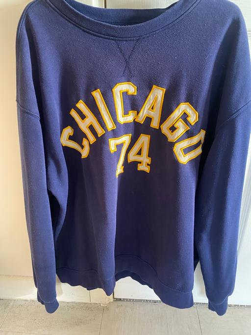  — Men’s jumper Chicago 74 gold & blue XL.