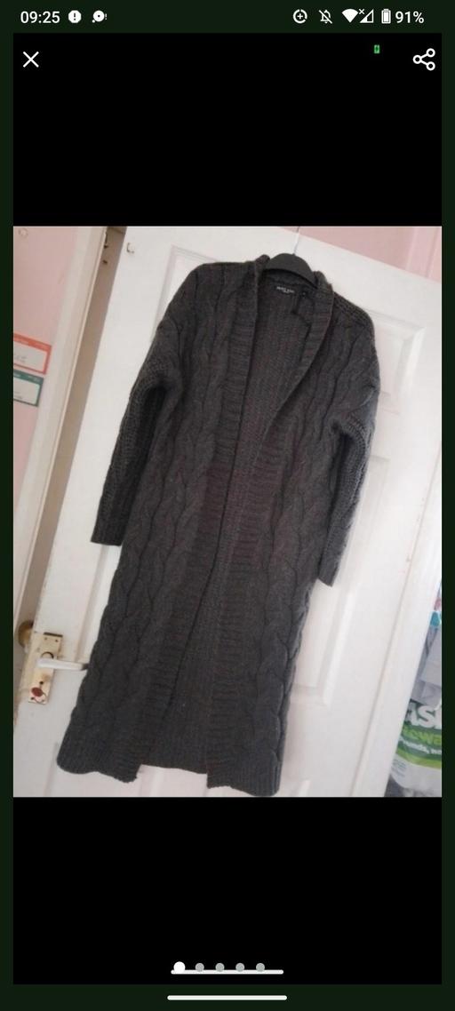  — knitted long cardigan size small