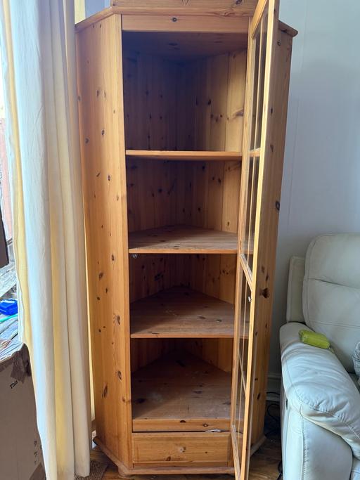  — Gorgeous Vintage Solid Pine Corner Unit