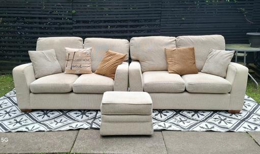  — Beige M &S Sofas..2+2