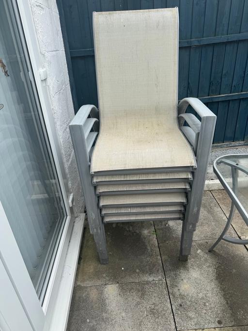  — Six chair and patio table free