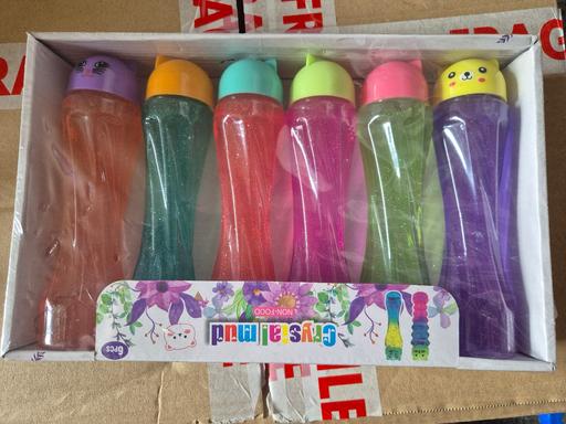  — new 6 x Cat Glitter Slime Tubes