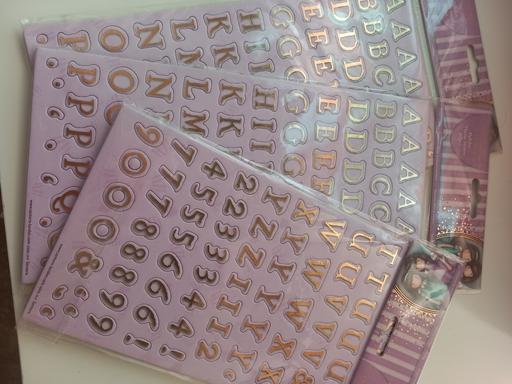  — stick on alphabet