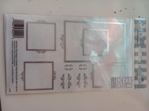  — metallic foil transfer rub ons