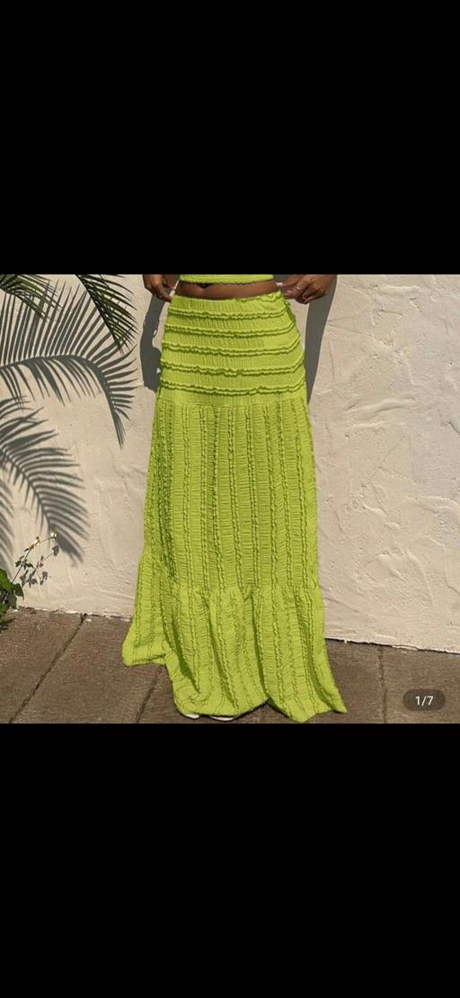  — Green Maxi skirt size xs