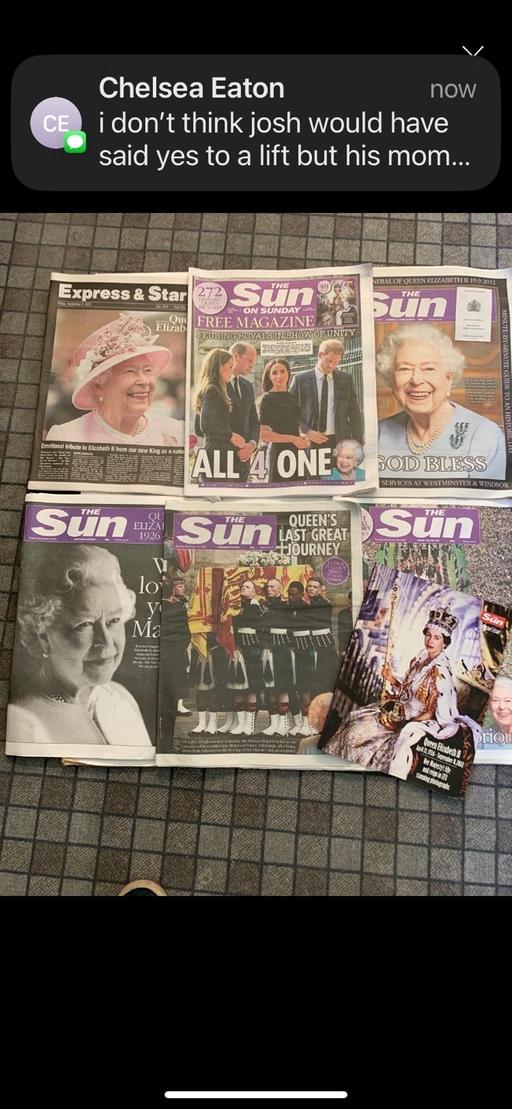  — Collectable papers from Queen Elizabeth ll