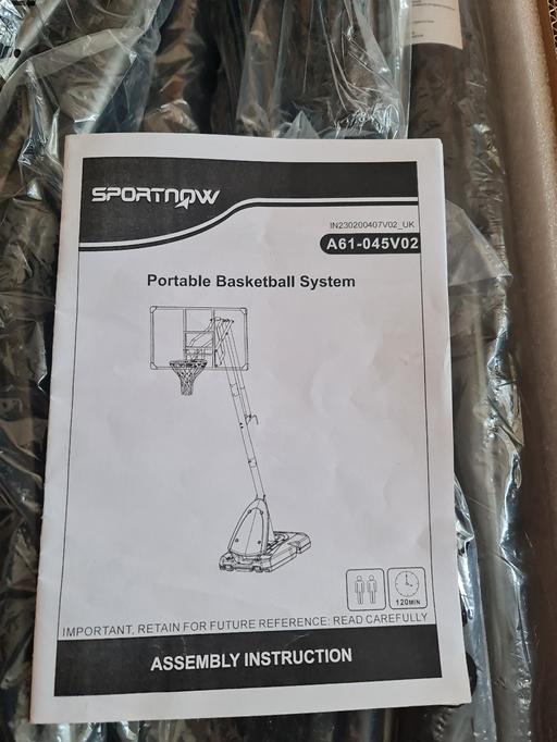 — brand new portable basketball system