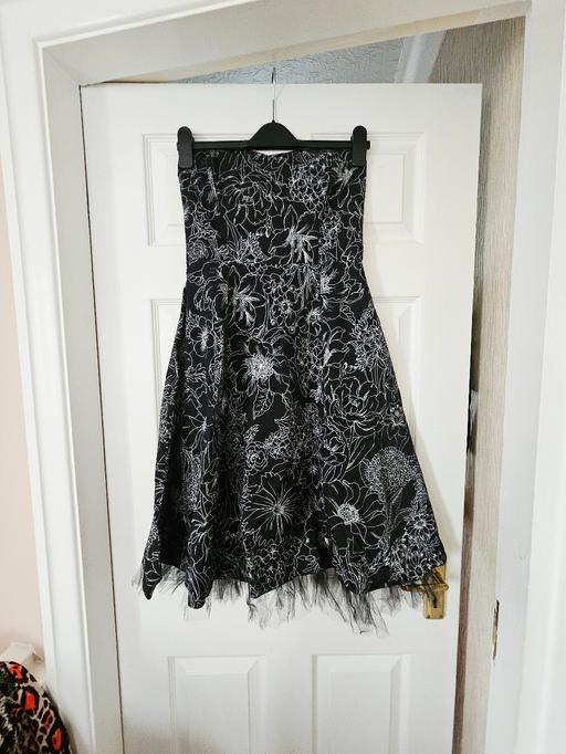  — Strapless dress, size 12.