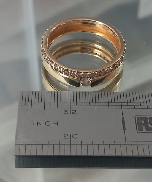  — Sterling silver cubic zirconia gem ring