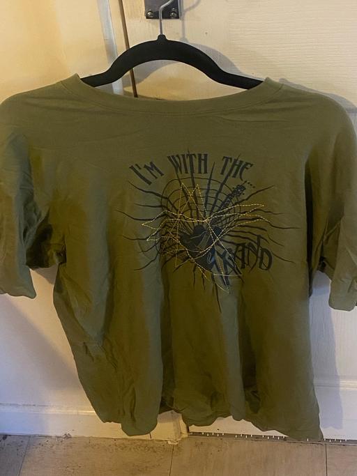  — Men’s T-shirt Im with the band spider web.