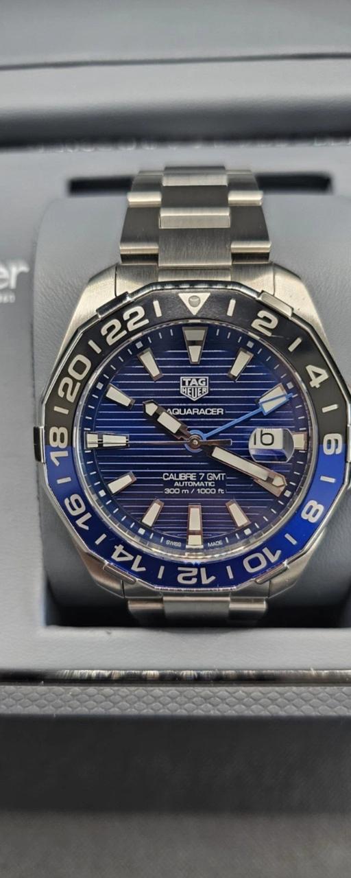  — tag heuer aquaracer calibre 7 black and blue