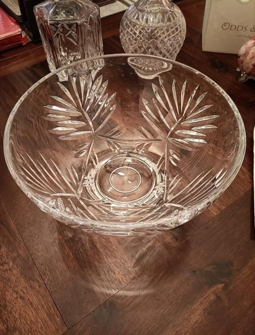  — solid heavy crystal bowl