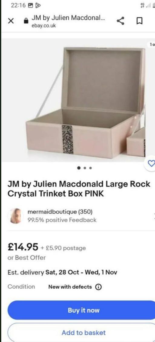  — beautiful jewl box by julien Macdonald