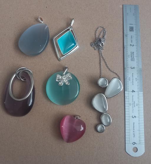  — Collection of moonstone pendants a