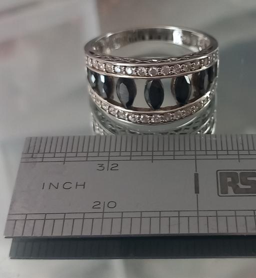  — Beautiful sterling silver daimonique cz ring