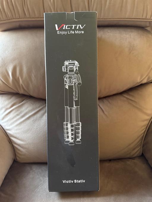  — Victiv 63-73” camera tripod. Boxed as new.