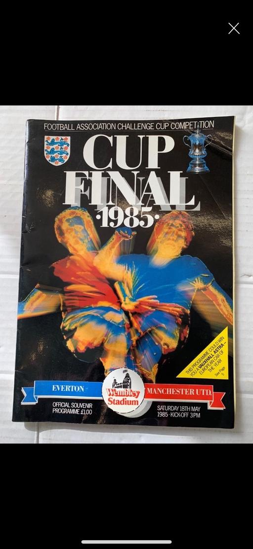  — Everton v Manchester UTD cup final 1985