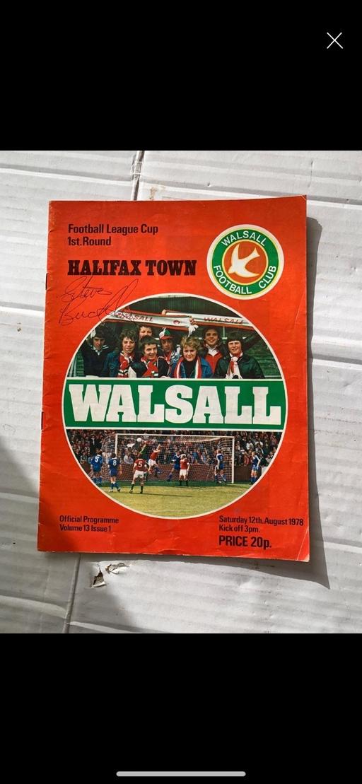  — Walsall football program signed