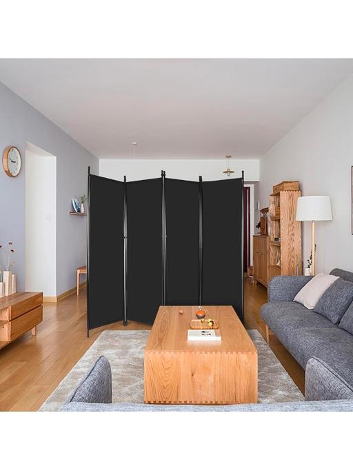  — 4 Panel Folding Room Divider, 6.68FT Wide