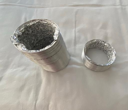  — Ducting, flexible, 5", 4.4mtr (total), silver