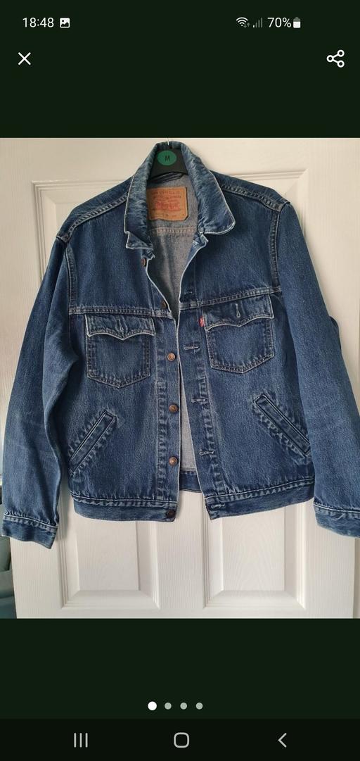  — men's vintage denim levi jacket