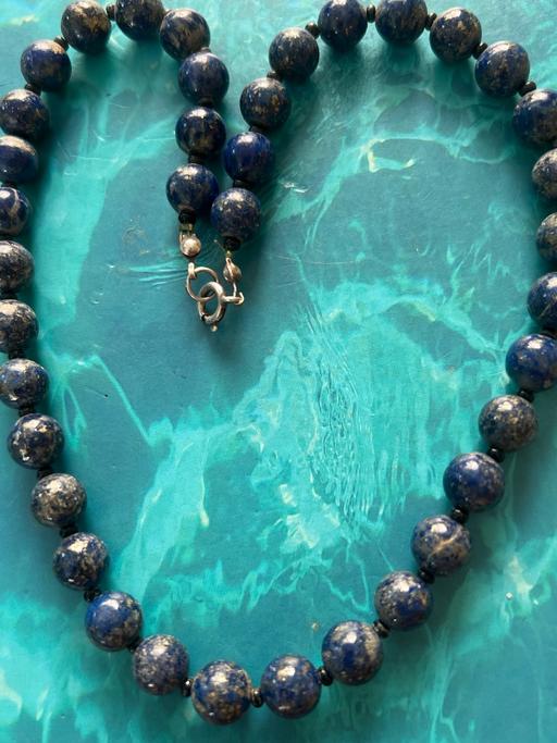  — Lapis Lazuli Necklace 925 silver clasp