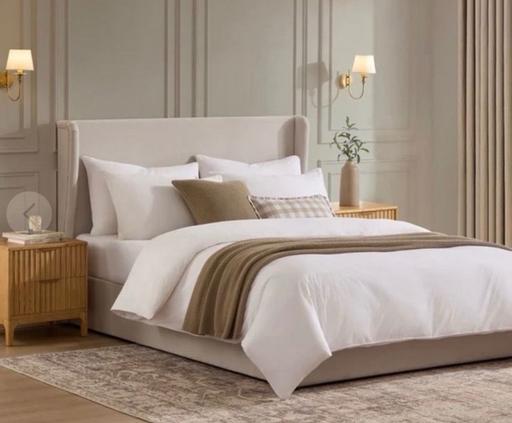  — NEW Double Bed with Ottoman Dusk