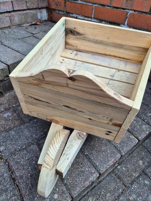  — wheel-barrow planter handmade